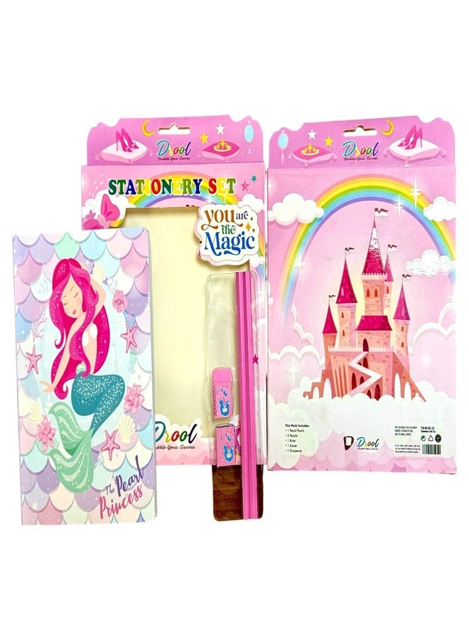 DEEDECORWAVE Mermaid Stationery Set for Boys & Girls | Includes Badge, Notebook, Pen | Ideal Birthday Return Gift for Kids(mermaid book) - Image 1